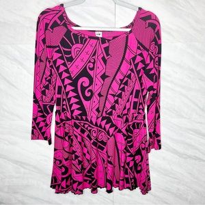 Missing Polynesia Tunic Top 1/Small